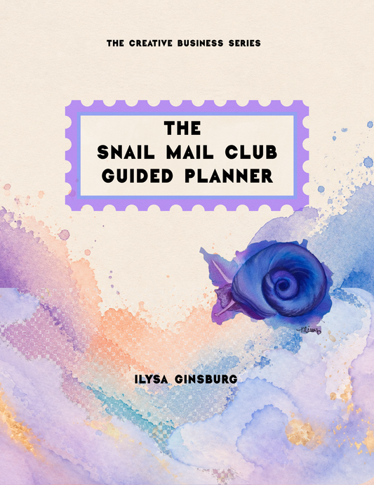 The Snail Mail Club Guided Planner  DIGITAL DOWNLOAD