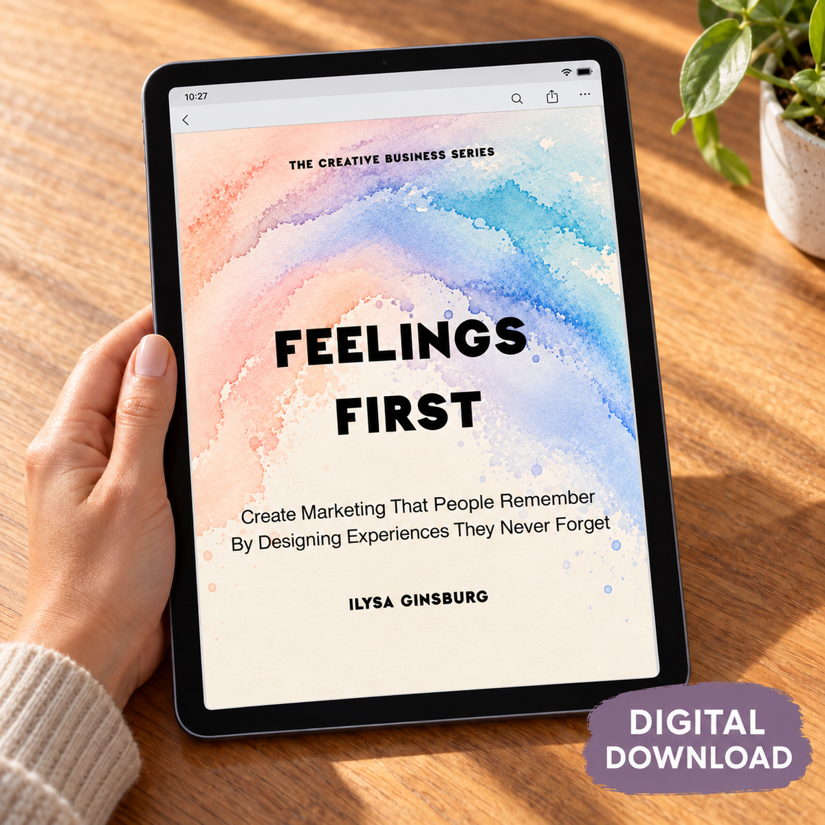 Feelings First Marketing Workbook  DIGITAL DOWNLOAD